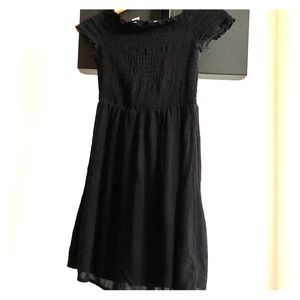 Black peasant dress